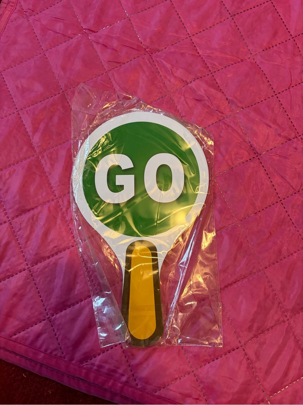 Red & Green Stop/Go Handheld Signs - Picture 10 of 10